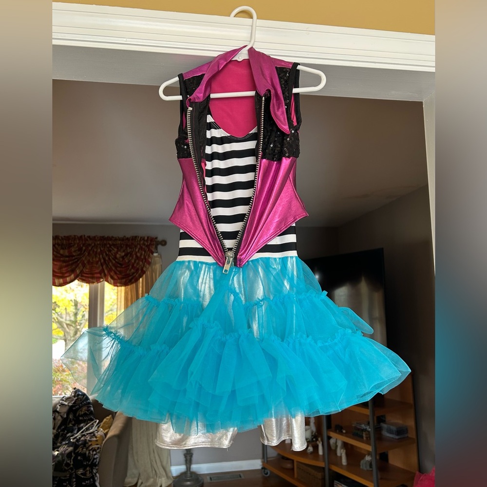 Art Stone blue & purple dance costume Child Small